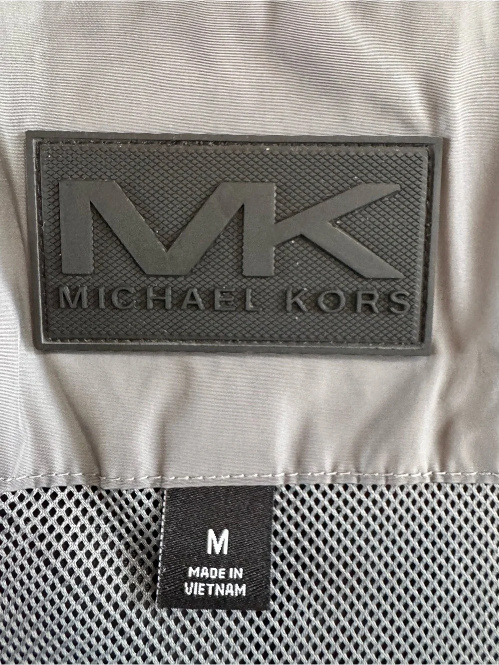 Michael Kors Men’s Black Lightweight Rain Resistant Zip Jacket Medium coat water